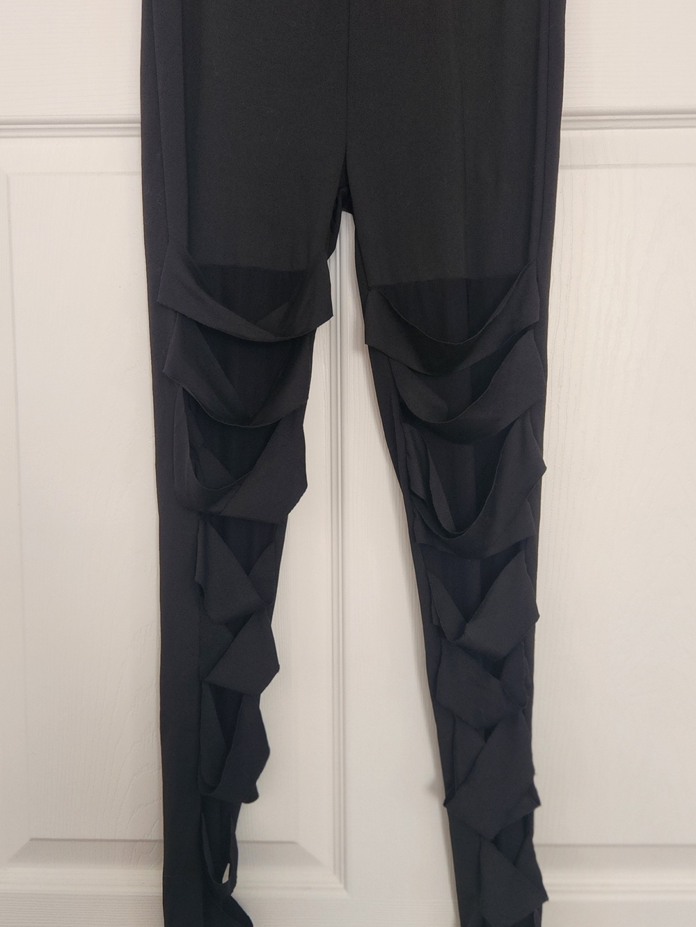 Black Cut Out Detail Leggings